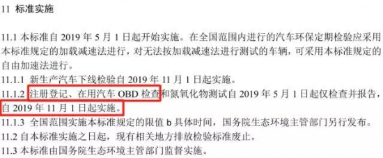 车辆年检 OBD检查